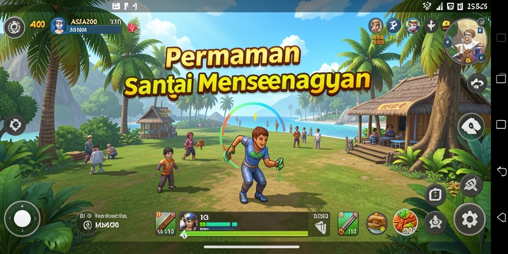 Screenshot gameplay ASIA200 menampilkan pengalaman santai yang seru.