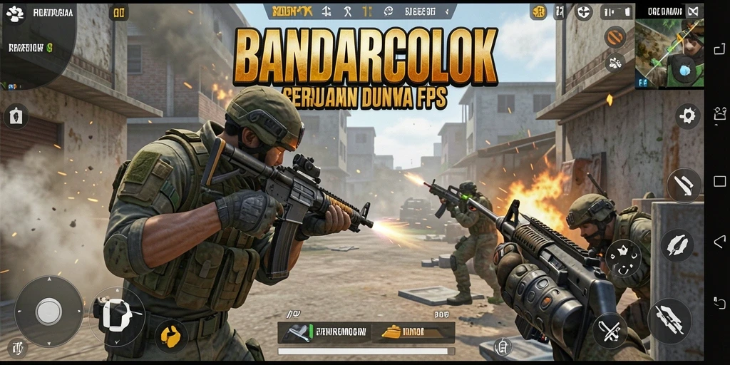 Tangkapan layar dari BANDARCOLOK menunjukkan aksi mendebarkan para pemain dalam pertempuran FPS.