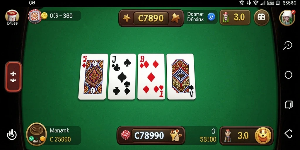 Screenshot gameplay C7890 menampilkan strategi dan keseruan bermain Domino.