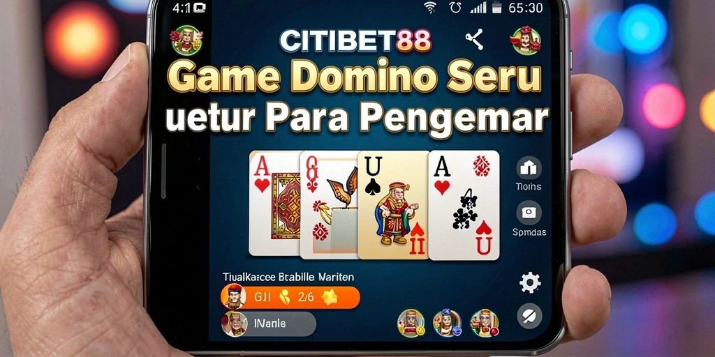 Screenshot utama CITIBET88 menampilkan gameplay Domino yang seru.