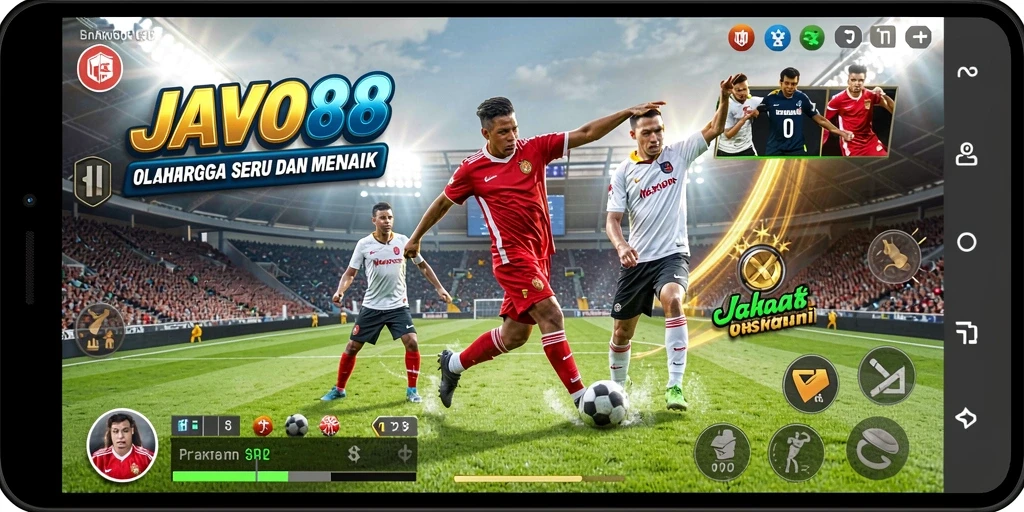Tampilan gameplay JAVO88 yang menonjolkan keterampilan dan strategi.