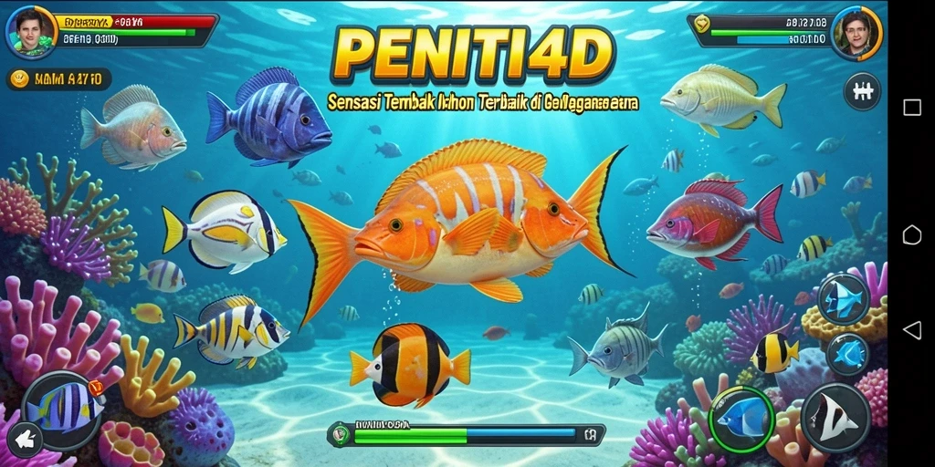 Tangkapan layar menarik dari gameplay Tembak Ikan PENITI4D.