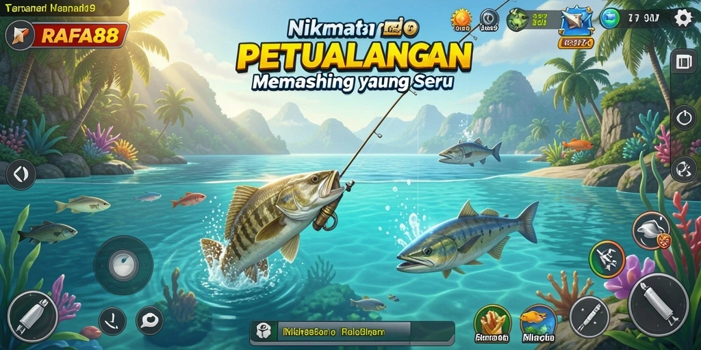 Tampilan gameplay RAFA88 yang menampilkan pengalaman memancing yang seru.