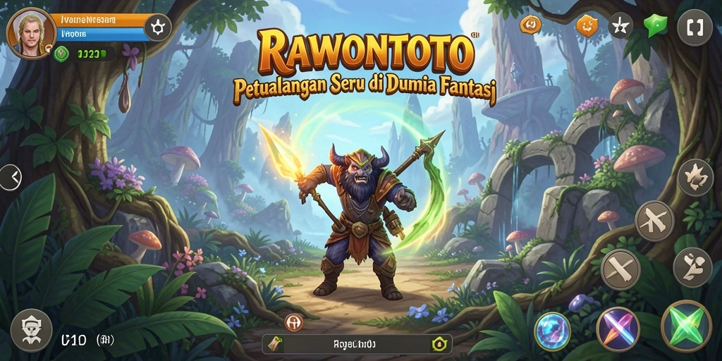 Gameplay seru dengan petualangan di dunia fantasi RAWONTOTO.