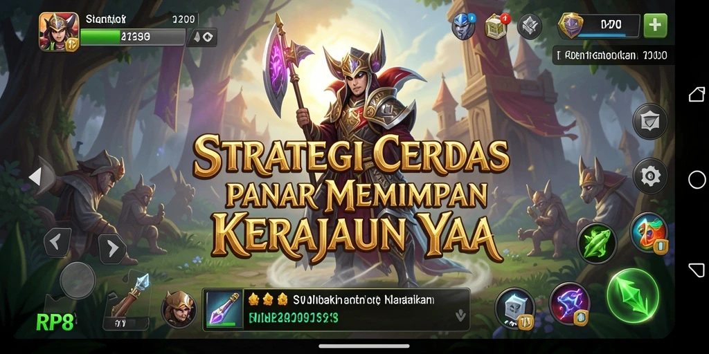 Tangkapan layar RP8 menampilkan pertempuran strategis kerajaan yang mendebarkan.