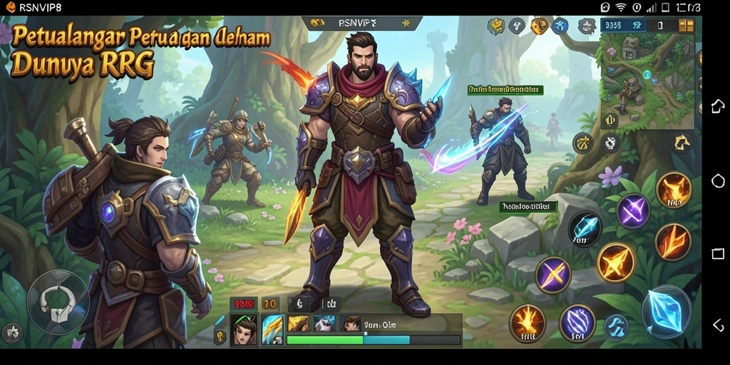 Tampilan gameplay mendebarkan di dunia fantasi RSNVIP8.