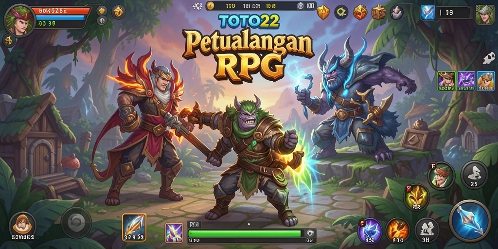 Tampilan gameplay menawan dalam TOTO22 yang penuh aksi RPG.