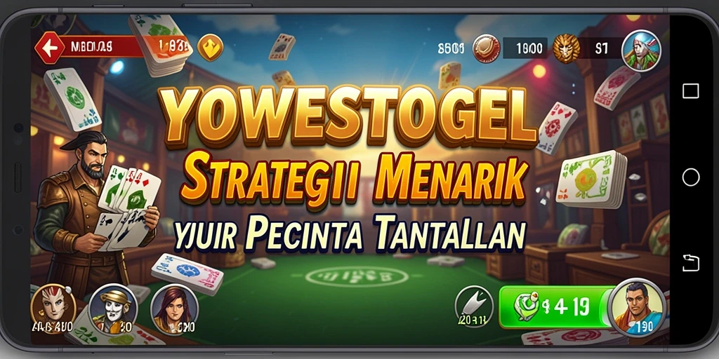 Tampilan strategi mendebarkan dalam gameplay YOWESTOGEL.